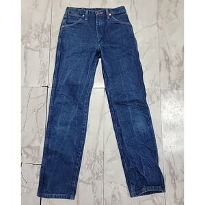 Vintage Wrangler 13MWZ Denim Wester Boot Cowboy Ranch Jeans Men 29x32 Fits 28x32